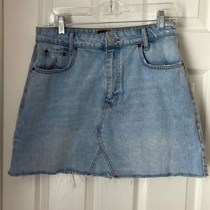 BDG denim a line skirt